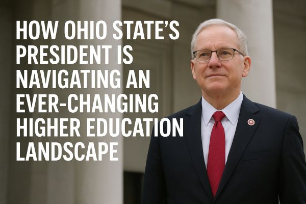 Ohio State President Navigates Federal Scrutiny, State Politics, and Campus Free Speech Battles